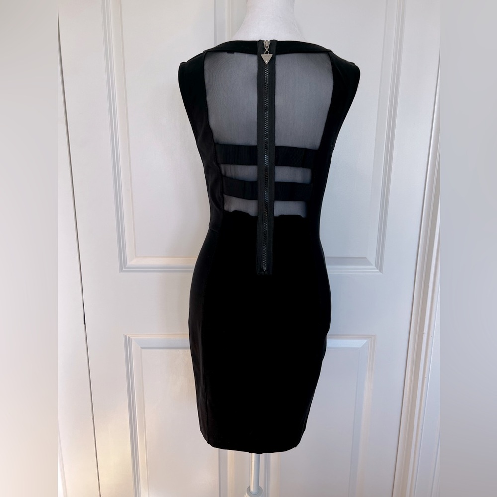 Guess Los Angeles black mesh dress